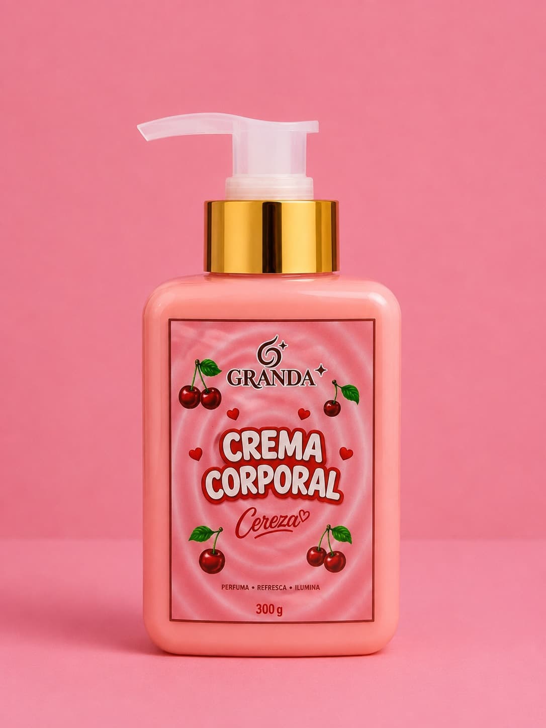 Crema Corporal Cereza de Granda con dosificador.